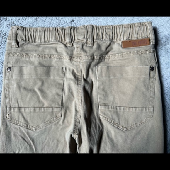 𝅺jeaniologie Boy’s Youth Large Khaki Cuffed Casual Jogger Pants, VGUC - Picture 3 of 6